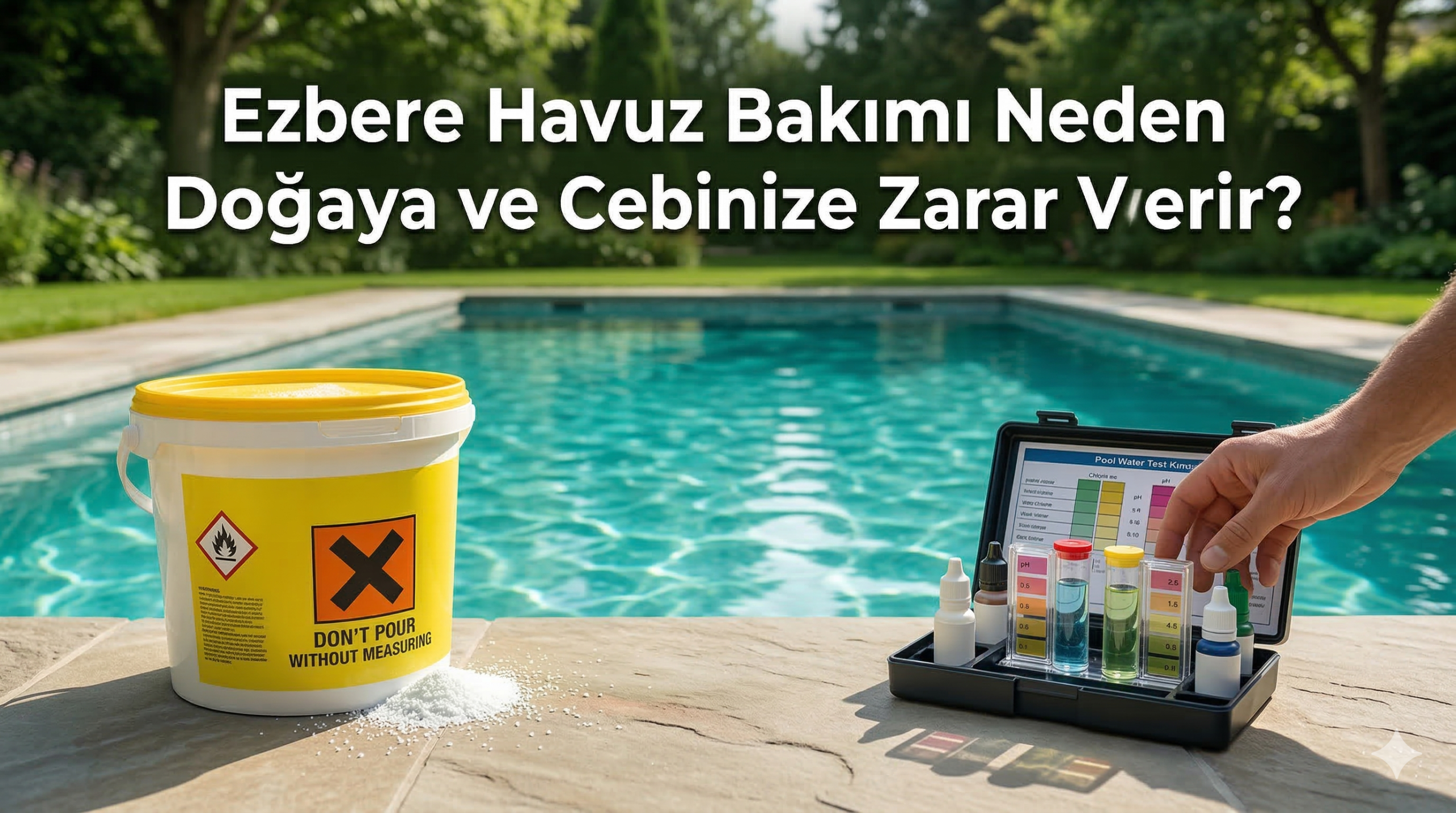 Ezbere Havuz Bakımının Zararları | Neden Test Kiti Gerekli?